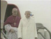 De paus arriveert in Spanje (1982)